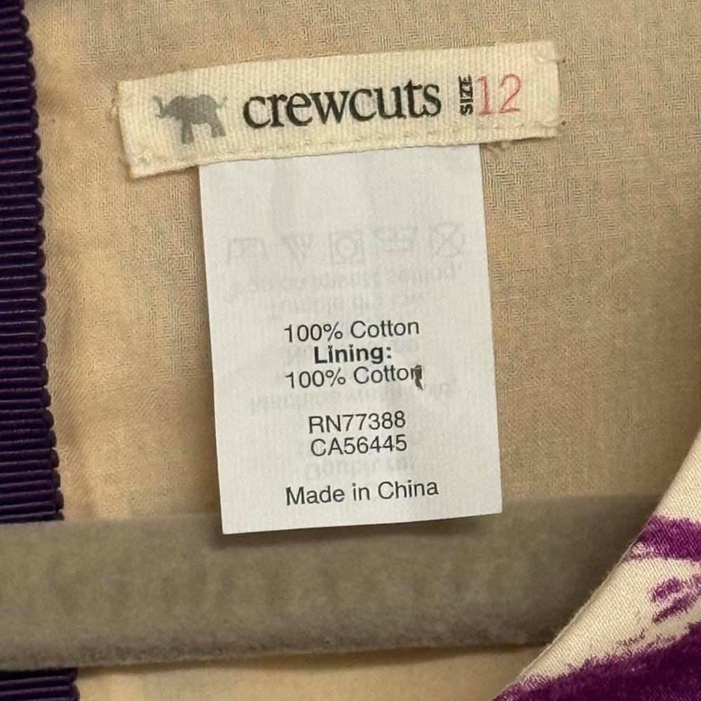 Crewcuts by J.Crew Girls Floral Dress | Size 12 | 2012 Collection | 100% Cotton - Picture 3 of 4